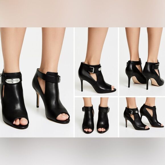 Michael Kors MK Plate Peep-Toe Booties – Size 6M - Picture 12 of 12